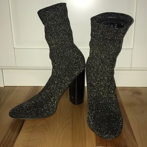 shiny sock boots